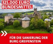 Bundesmittel für die Sanierung der Burg Greifenstein