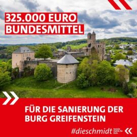 Bundesmittel für die Sanierung der Burg Greifenstein